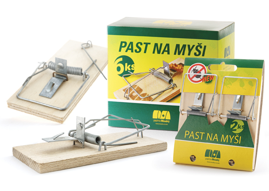Pasca na myši drevená 6ks v balíku
