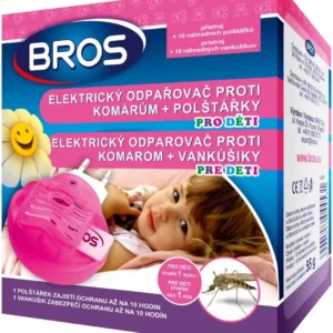 BROS - el. odparovač pre deti proti komárom + 10 vankúšikov